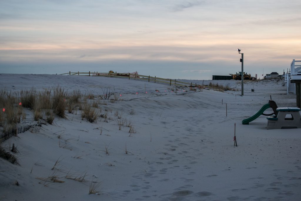 Beach replenishment completed in Toms River's north beaches, Jan. 2019. (Photo: Daniel Nee)