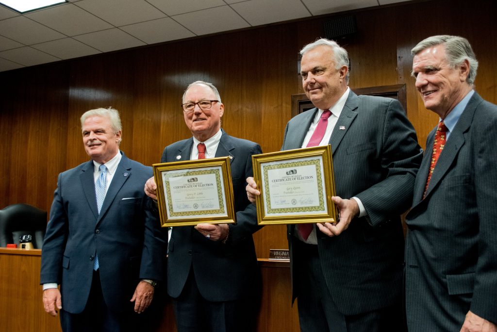 The Ocean County freeholder board reorganizational meeting, Jan. 2, 2019. (Photo: Daniel Nee)