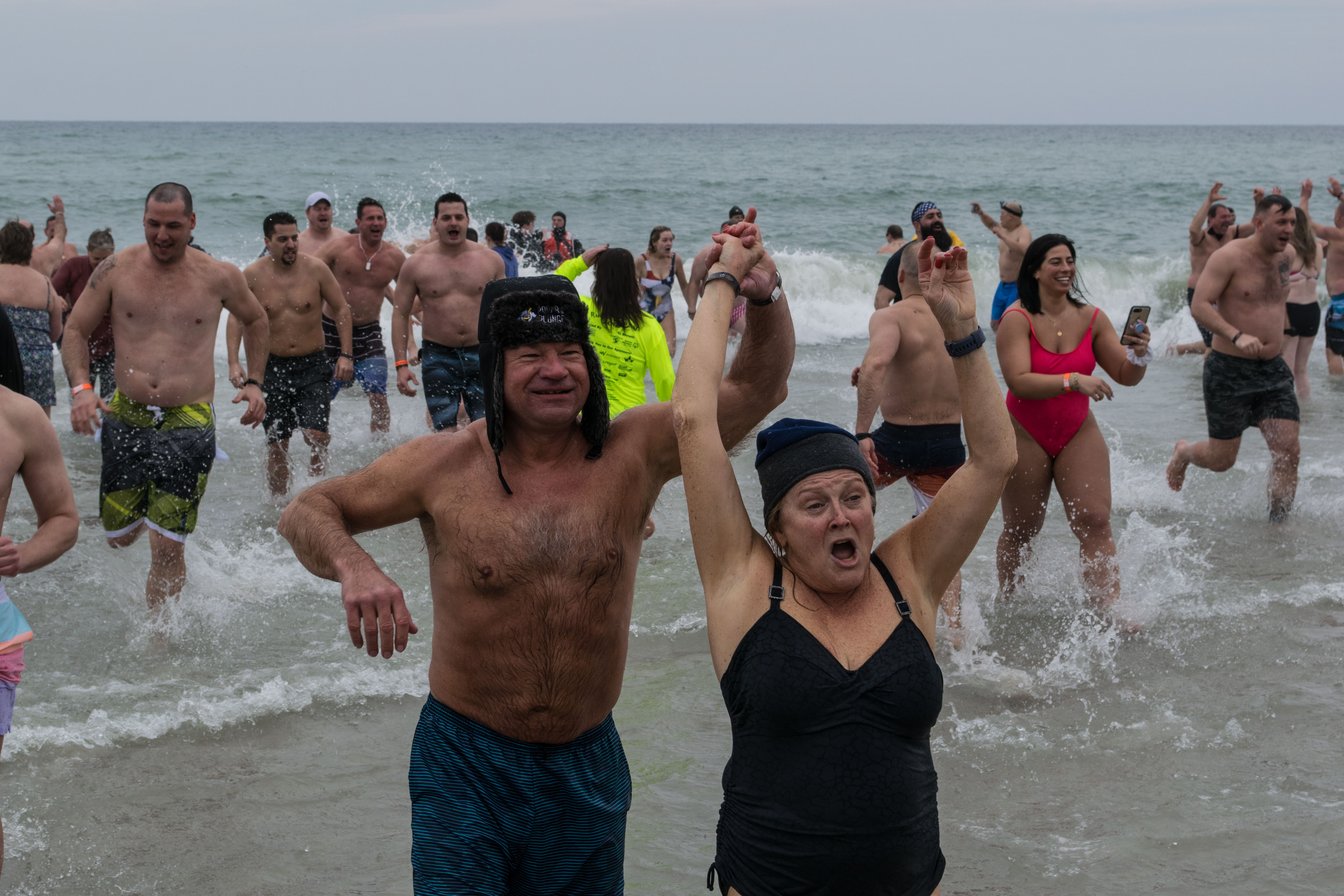 Participants in the 2019 Seaside Heights Polar Plunge. (Photo: Daniel Nee)