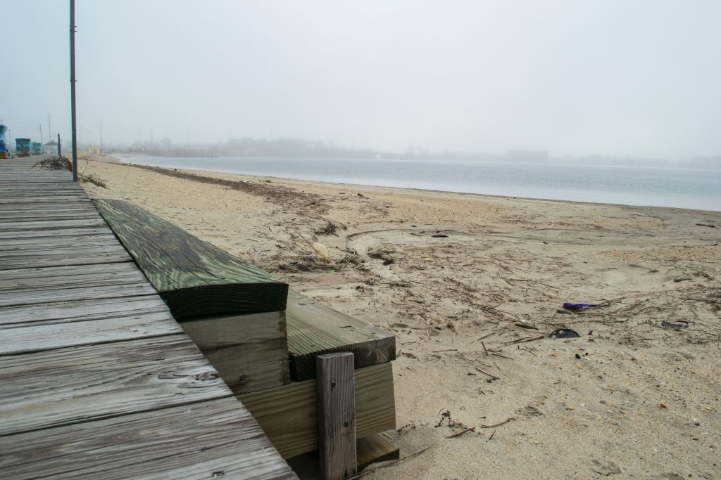 The current access point for Sunset Beach in Seaside Heights, Feb. 6, 2019. (Photo: Daniel Nee)