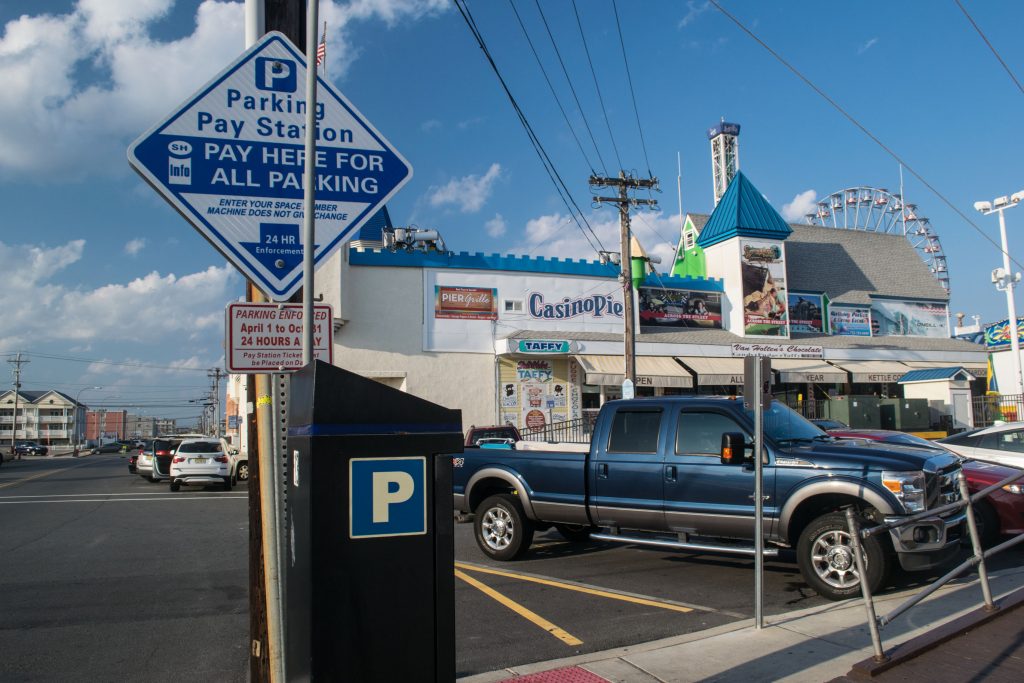 A Seaside Heights parking kiosk. (Photo: Daniel Nee)