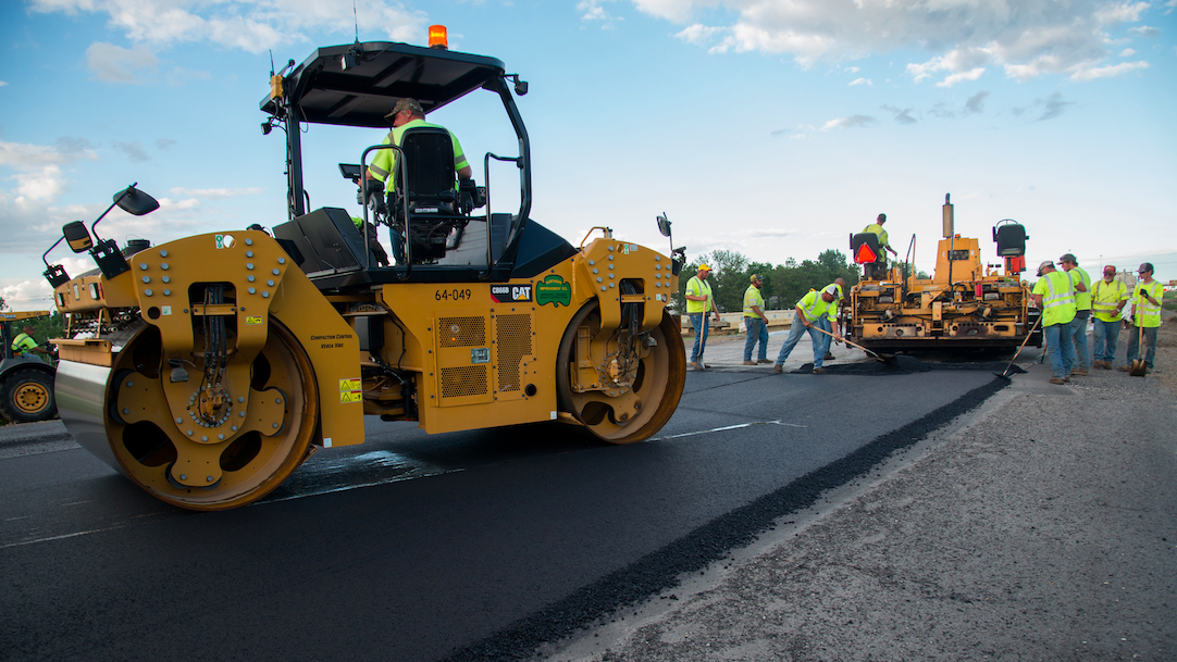Road paving/repaving project. (Credit: NDDOT/ Flickr)