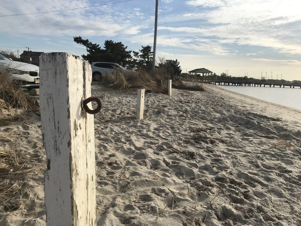 Moorings at the Lavallette bay beach. (Photo: Daniel Nee)