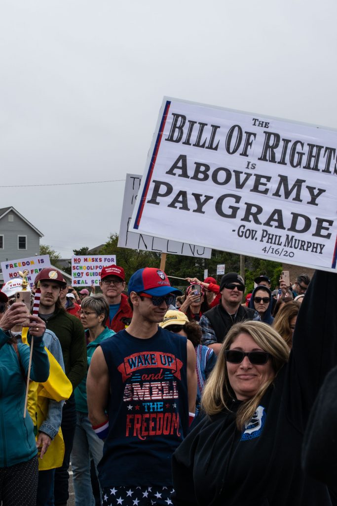 A 'Reopen NJ' rally is held in Point Pleasant Beach, May 25, 2020. (Photo: Daniel Nee)