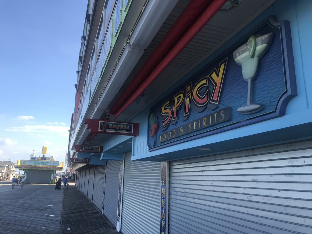 Restaurants in Seaside Heights, N.J., June 2020. (Photo: Daniel Nee)