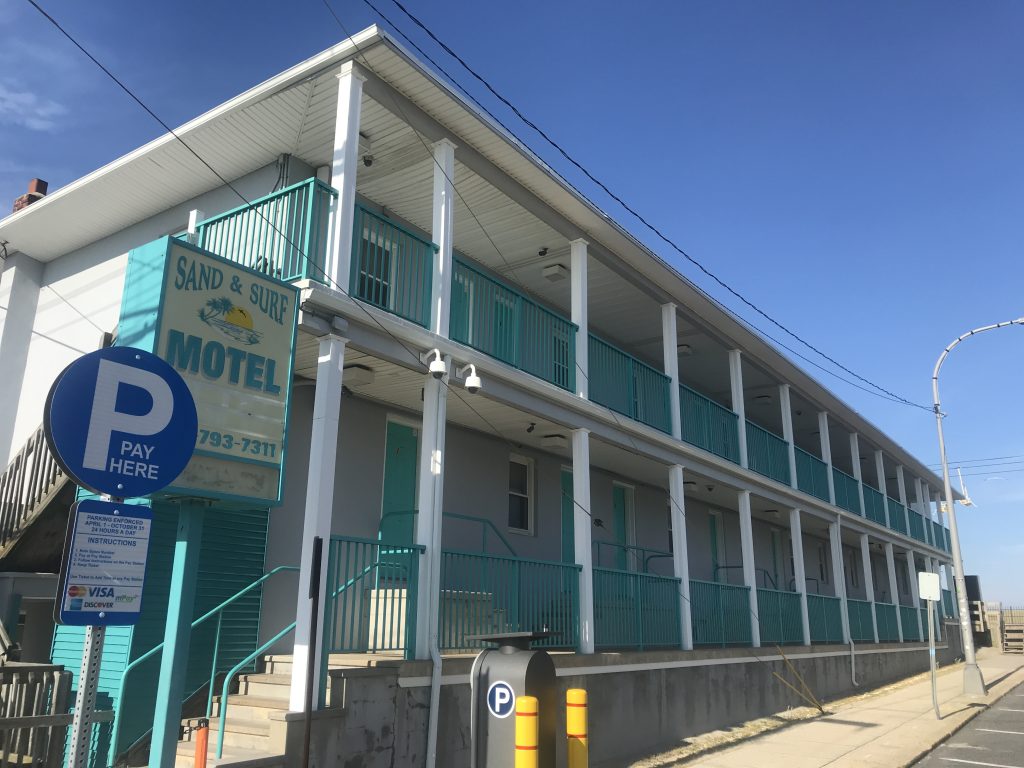 Motels in Seaside Heights, June 2020. (Photo: Daniel Nee)