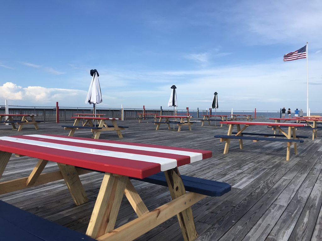 The future site of a beach and pool club at Dupont Avenue in Seaside Heights, July 2020. (Photo: Daniel Nee)