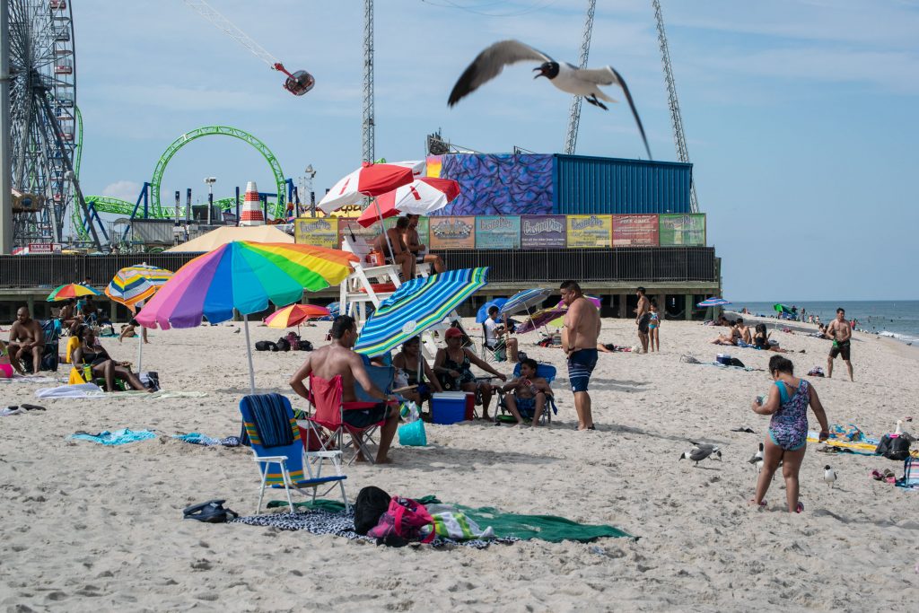 The Seaside Heights beachfront, July 2020. (Photo: Daniel Nee)