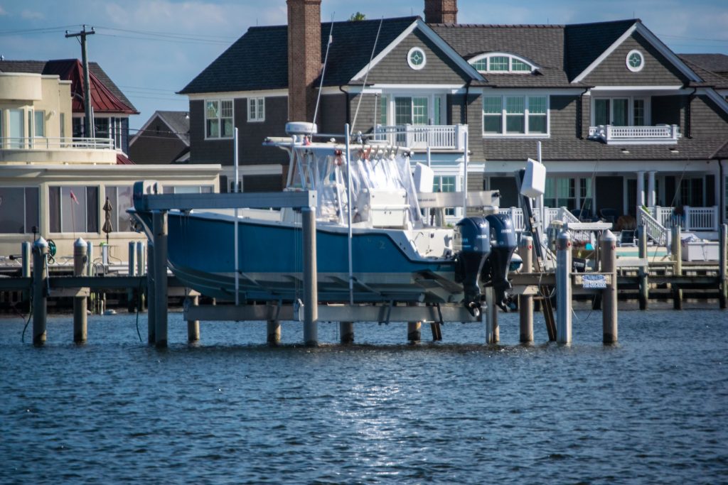 A dock more than 300-feet long is leading to legal action in Lavallette. (Photo: Daniel Nee)
