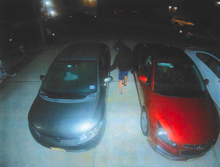 A suspected attempted car burglary in Seaside Park, Aug. 19, 2020. (Photo: Seaside Park Police)