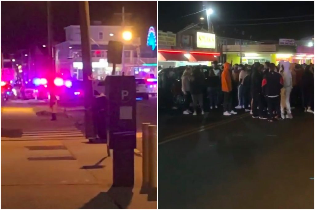 Crowds in Seaside Heights after the Nelk Boys promoted an appearance online, Sept. 15, 2020. (Supplied Photo)