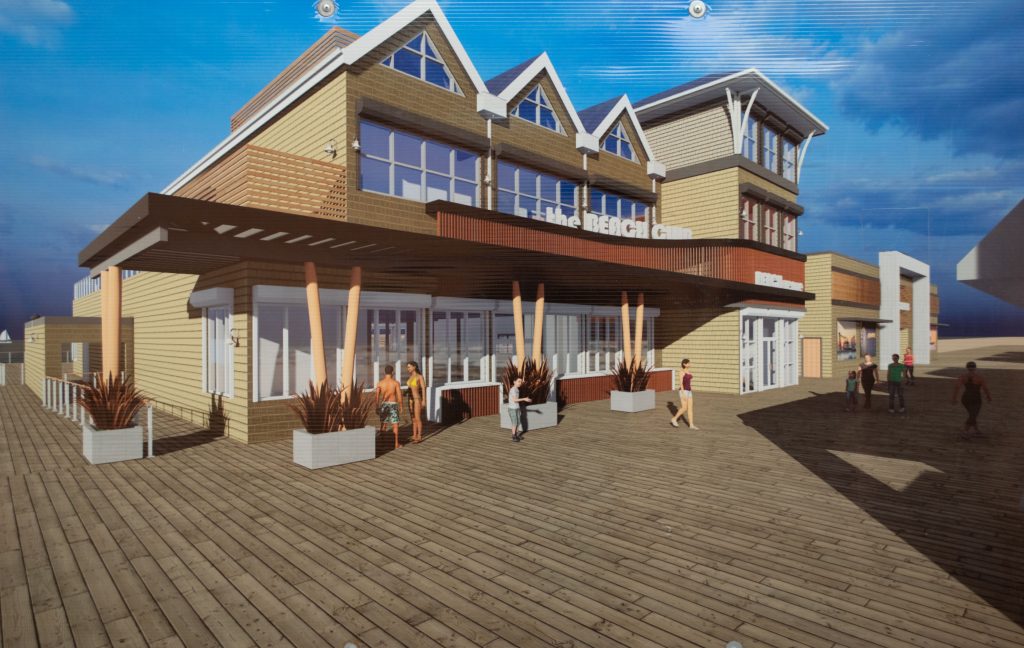 Construction begins on a beach club and entertainment complex in Seaside Heights, Dec. 2020. (Photo: Daniel Nee)