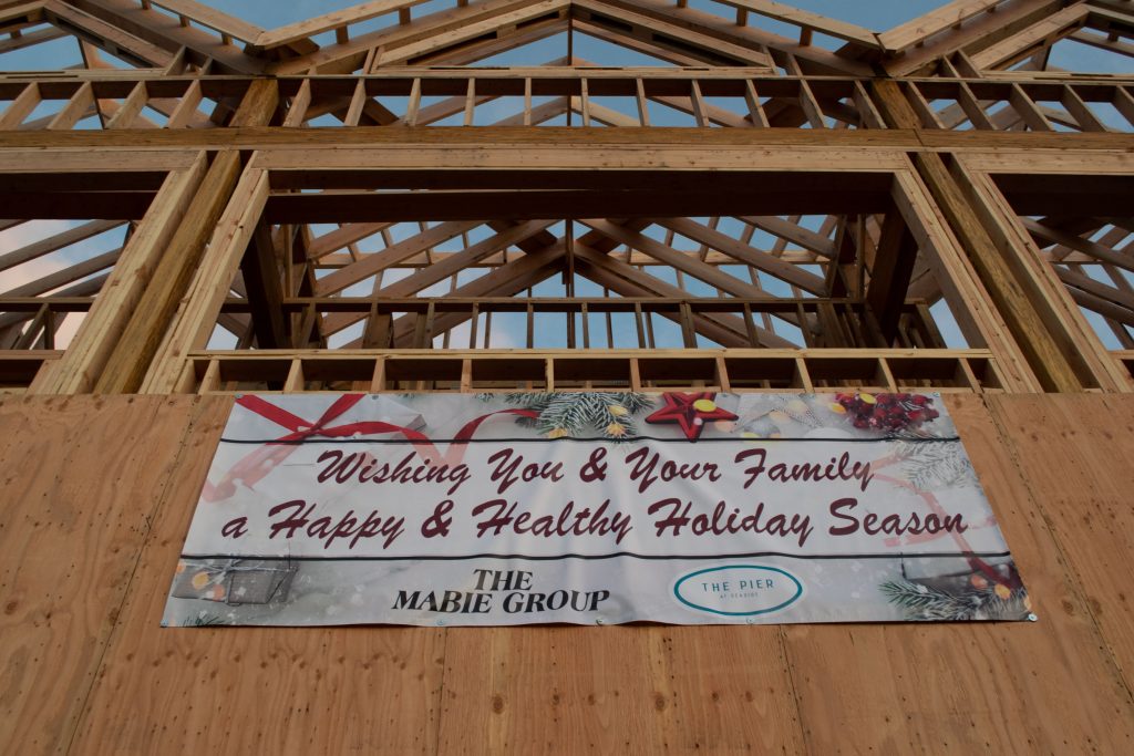 Construction begins on a beach club and entertainment complex in Seaside Heights, Dec. 2020. (Photo: Daniel Nee)