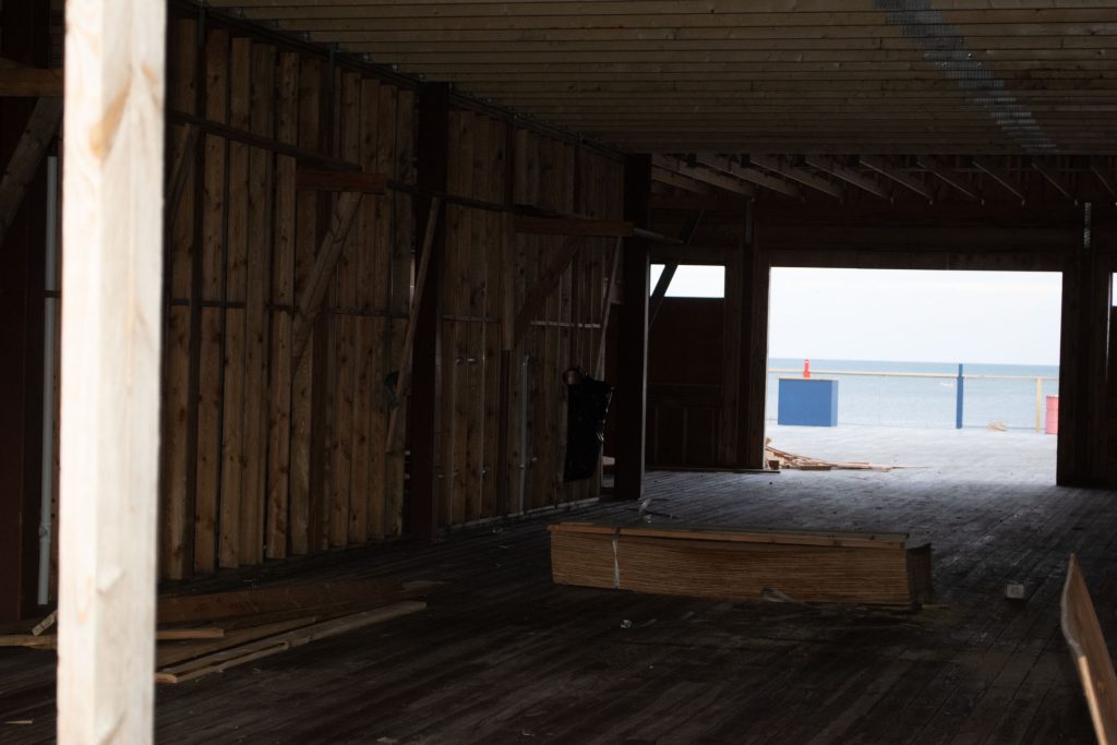 Construction begins on a beach club and entertainment complex in Seaside Heights, Dec. 2020. (Photo: Daniel Nee)