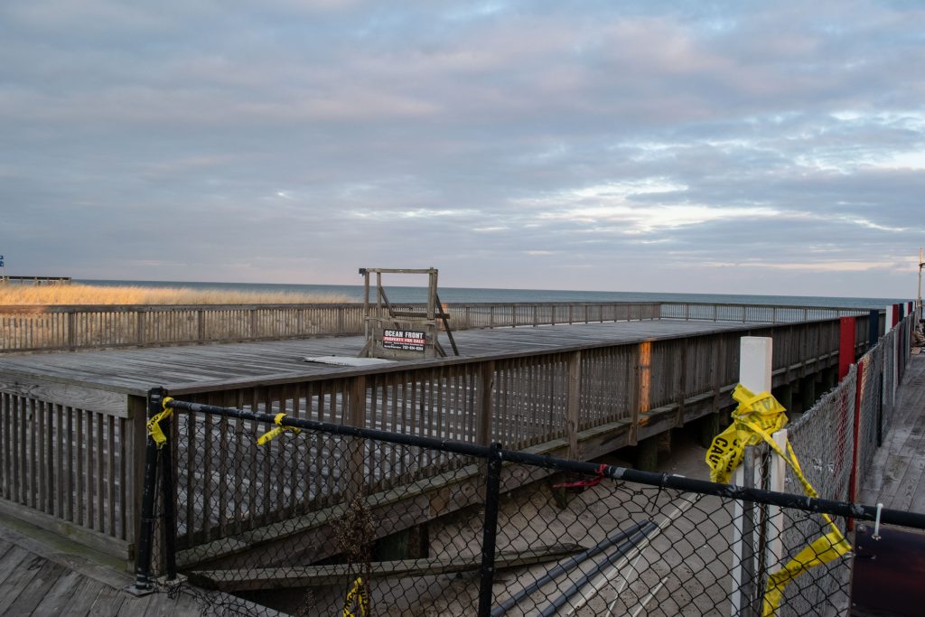 The future location of a new restaurant approved for Dupont Avenue on the Seaside Heights boardwalk, Dec. 2020. (Photo: Daniel Nee)
