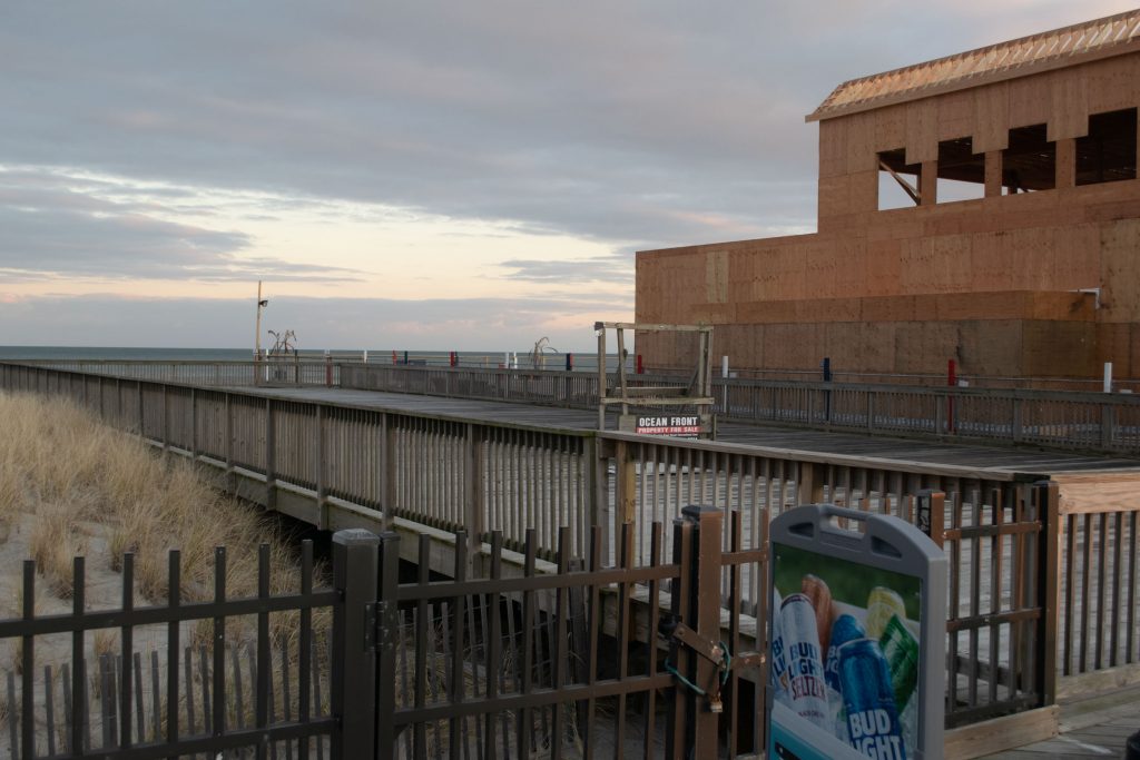 The future location of a new restaurant approved for Dupont Avenue on the Seaside Heights boardwalk, Dec. 2020. (Photo: Daniel Nee)