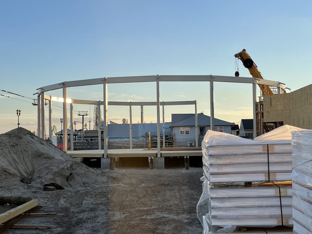 The future home of Seaside Heights' historic carousel, Jan. 2021. (Photo: Daniel Nee)