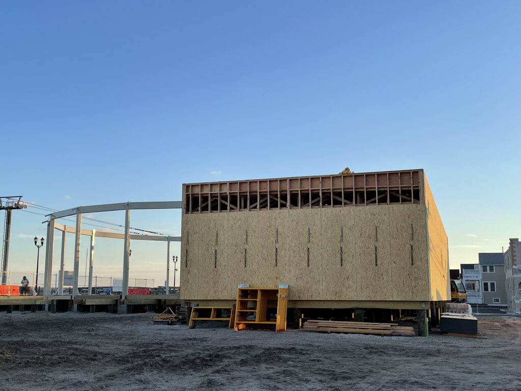 The future home of Seaside Heights' historic carousel, Jan. 2021. (Photo: Daniel Nee)