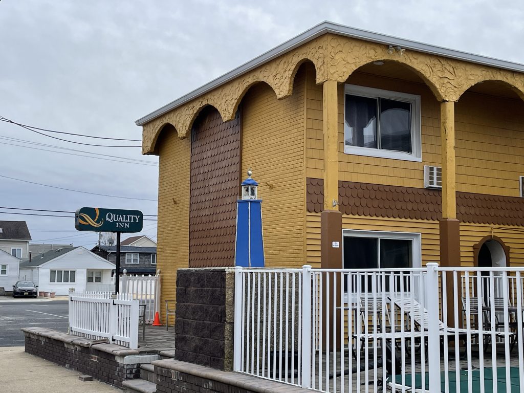 Quality Inn, Seaside Heights, N.J., proposed for demolition and replacement, Jan. 2021. (Photo: Daniel Nee)