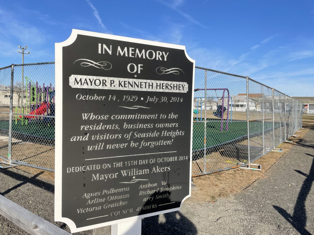 The new playground at Hugh J. Boyd Elementary School in Seaside Heights, March 2021. (Photo: Daniel Nee)