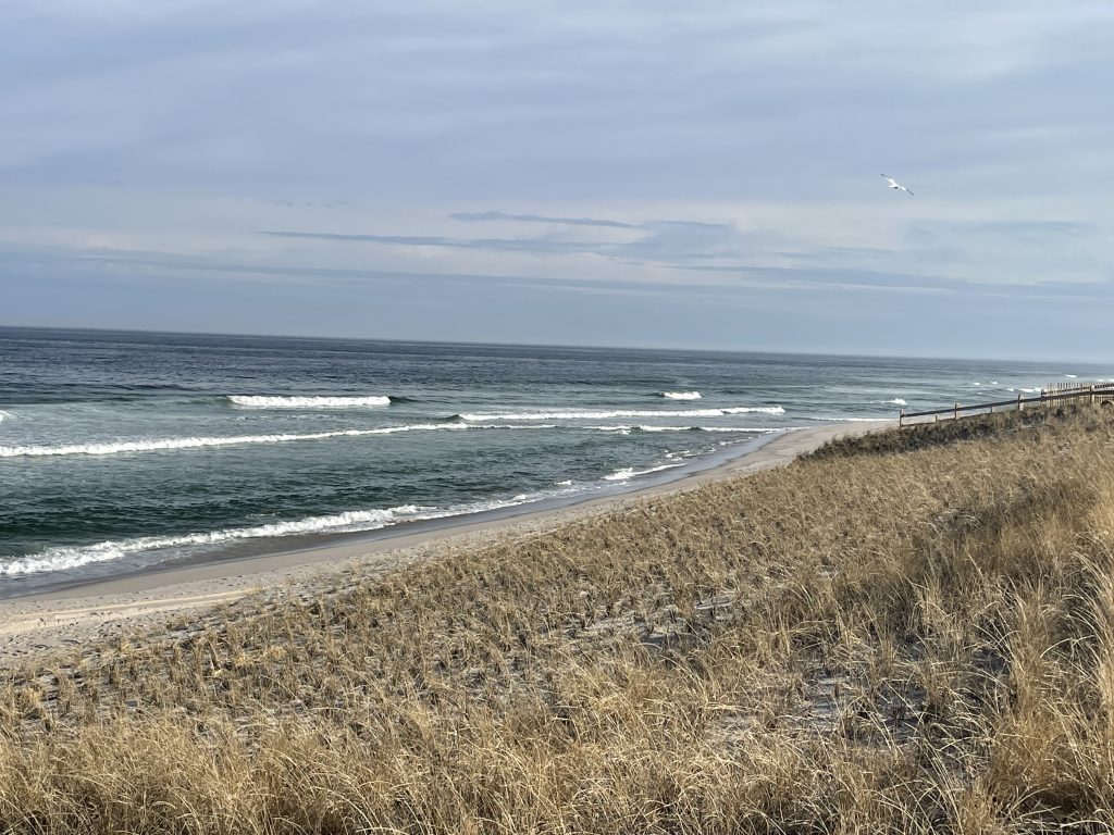 Toms River beaches in March 2021, still showing signs of damage from the Feb. 1-2 nor'easter. (Photo: Daniel Nee)