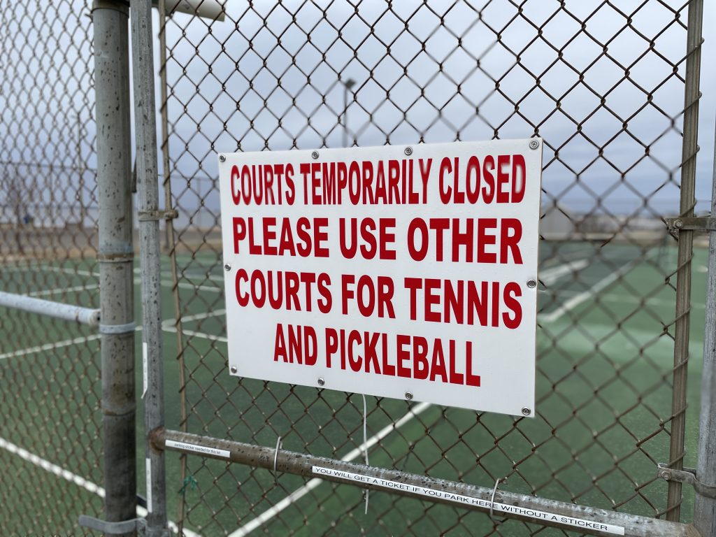 Lavallette's municipal tennis/pickleball courts. (Photo: Daniel Nee)