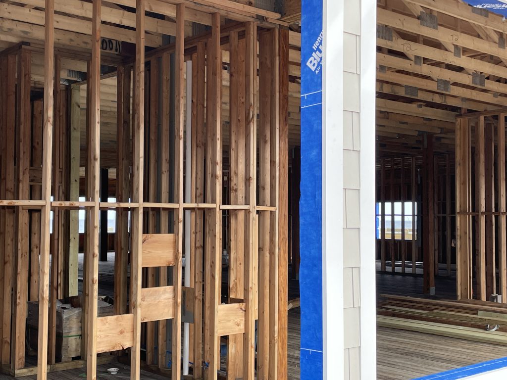 Construction of a beach club and entertainment venue progresses at Dupont Avenue along the Seaside Heights boardwalk, April 2, 2021. (Photo: Daniel Nee)