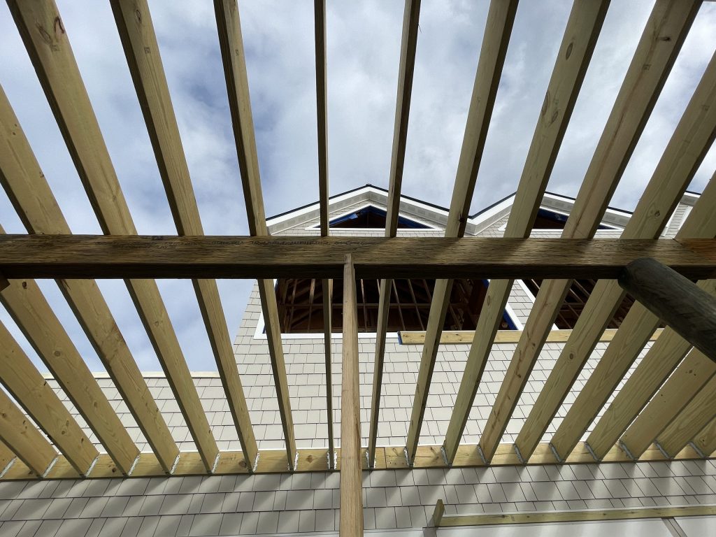 Construction of a beach club and entertainment venue progresses at Dupont Avenue along the Seaside Heights boardwalk, April 2, 2021. (Photo: Daniel Nee)