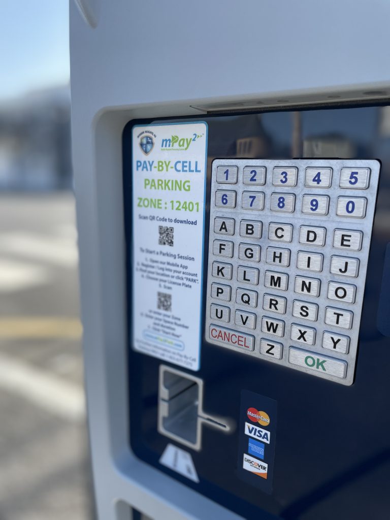 New parking kiosks installed in Seaside Heights, N.J. for the 2021 season. (Photo: Daniel Nee)