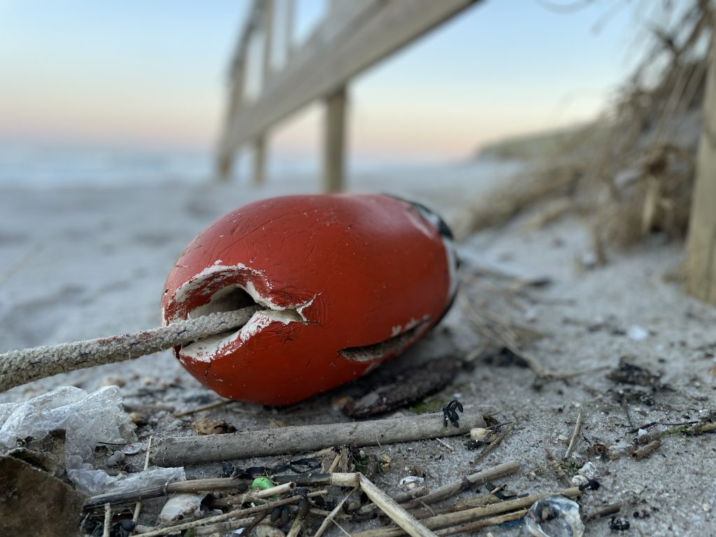Damage in Ortley Beach left over from the Feb. 1-2, 2021 nor'easter, April 2021. (Photo: Daniel Nee)