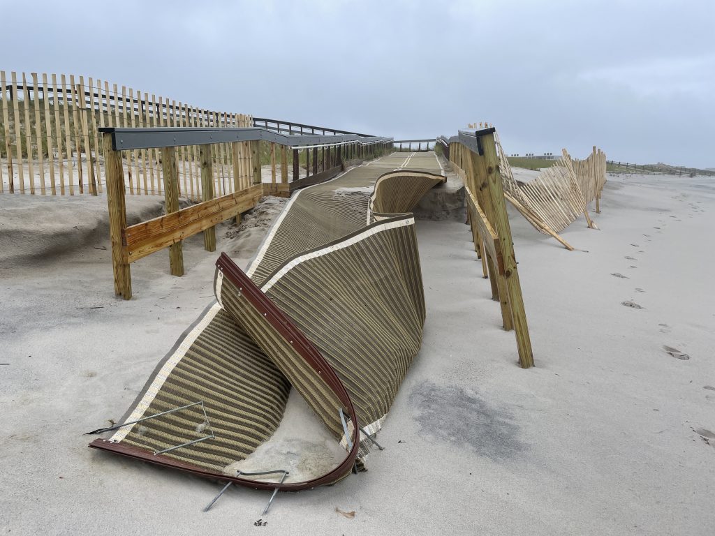 Ortley Beach suffers damage during the Memorial Day Weekend 2021 storm. (Photo: Daniel Nee)