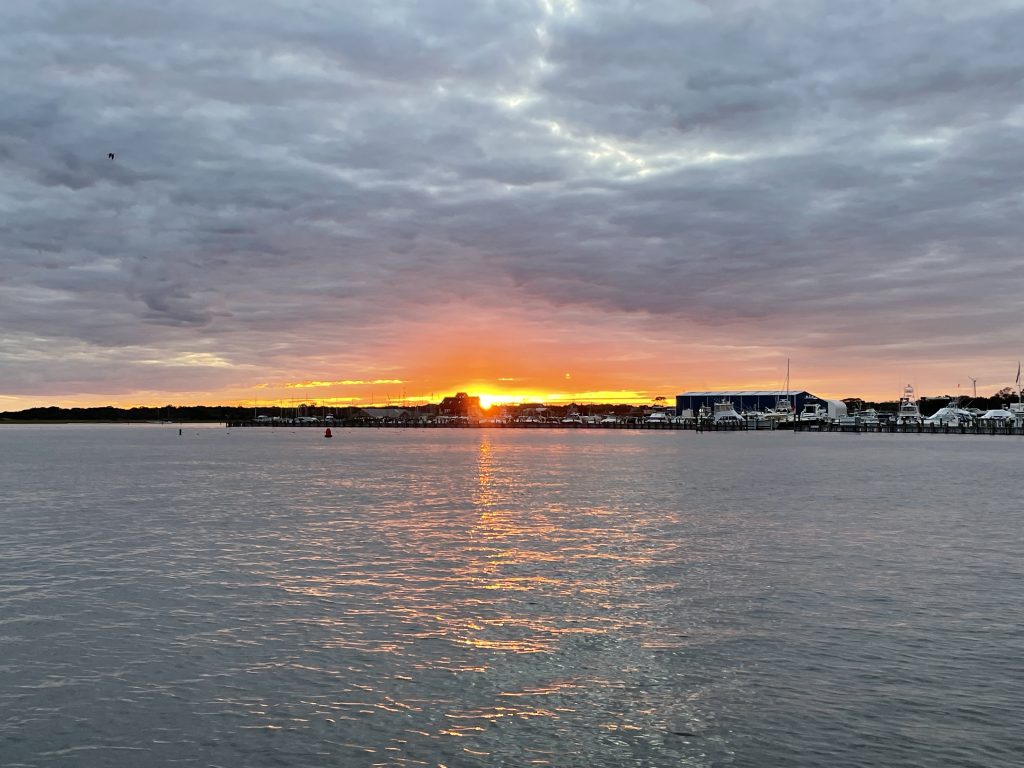 Sunset on Barnegat Bay, Sept. 30, 2021. (Photo: Daniel Nee)