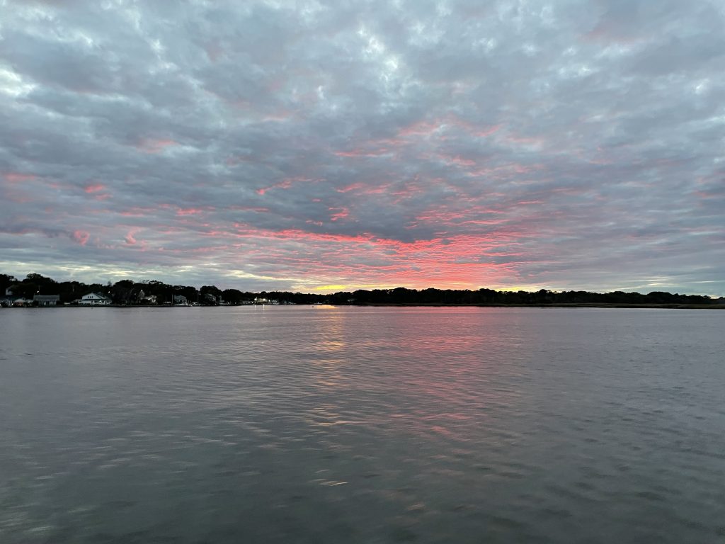 Sunset on Barnegat Bay, Sept. 30, 2021. (Photo: Daniel Nee)