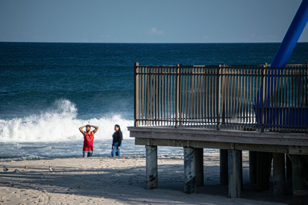 Rough surf and large waves off Seaside Heights, Ocean County, N.J., Sept. 10, 2021. (Photo: Daniel Nee)