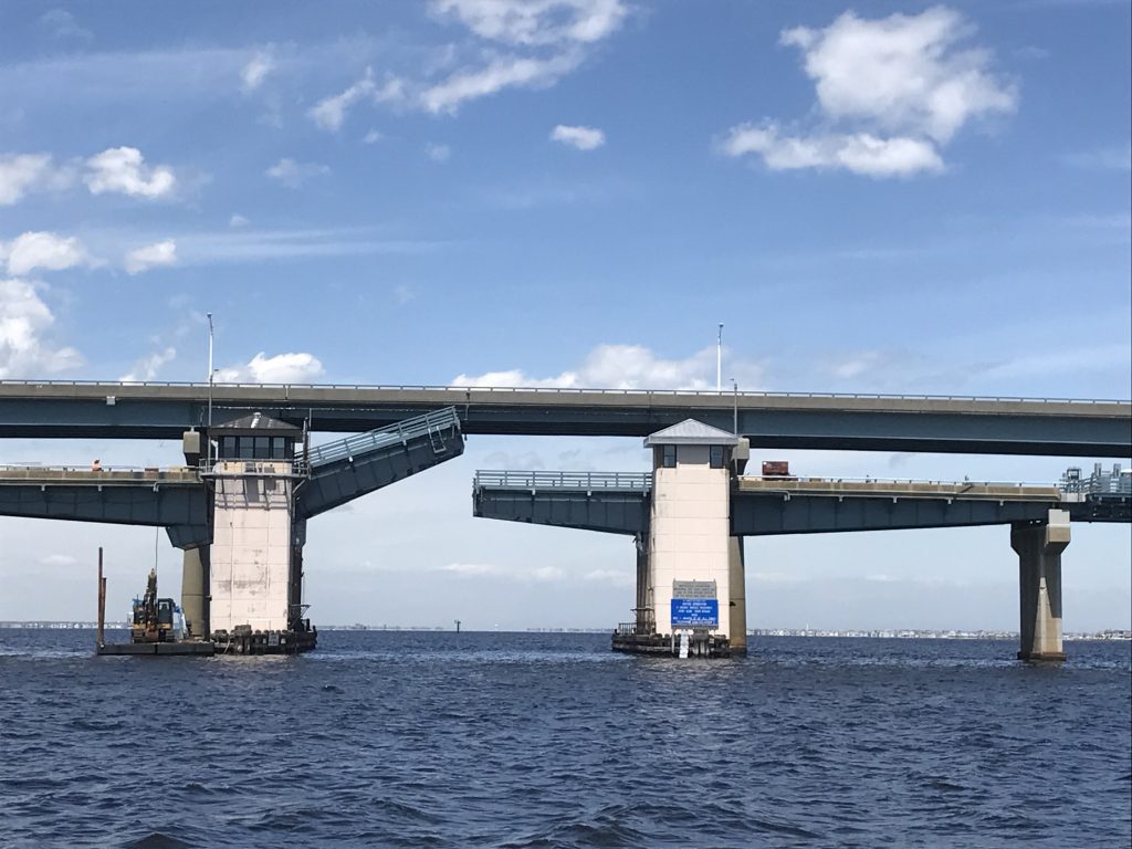 Route 37, Thomas A. Mathis and J. Stanley Tunney Bridges. (Photo: Daniel Nee)
