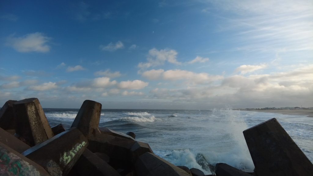 Rough surf at Manasquan Inlet, Oct. 11, 2021. (Photo: Daniel Nee)