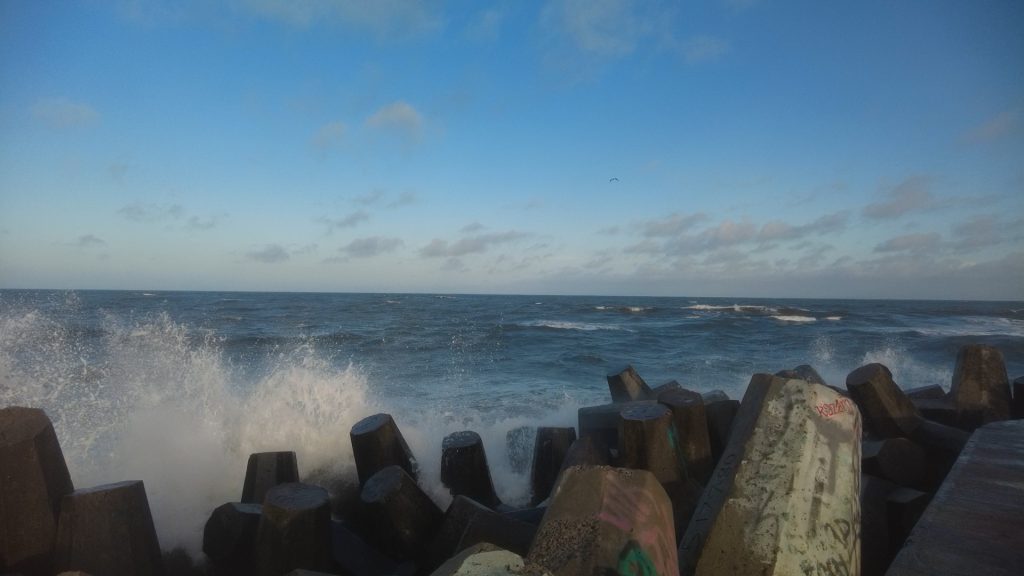Rough surf at Manasquan Inlet, Oct. 11, 2021. (Photo: Daniel Nee)