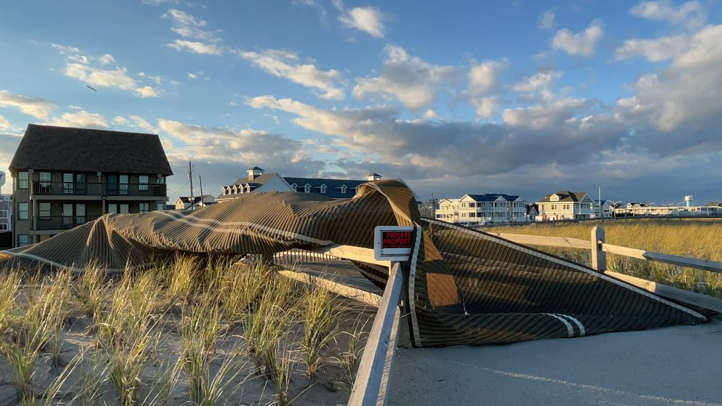 Erosion and damage in Ortley Beach following the Oct. 2021 nor'easters. (Photo: Daniel Nee)