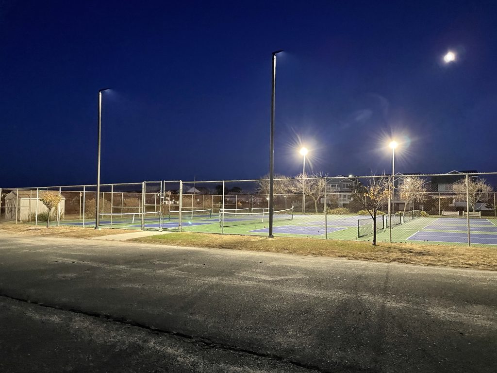 Lavallette's pickleball courts. (Photo: Daniel Nee)