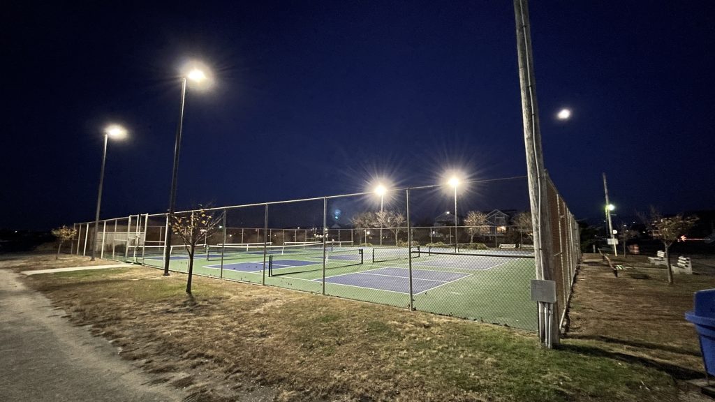 Lavallette's pickleball courts. (Photo: Daniel Nee)