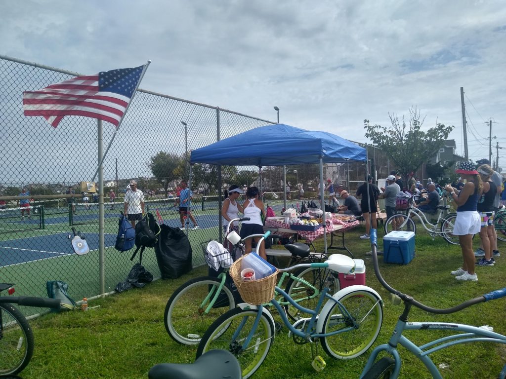 Lavallette's pickleball courts. (Photo: Anita Zalom)
