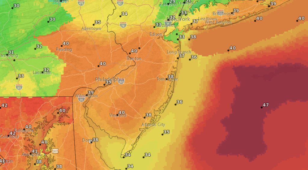Wind gusts expected Saturday afternoon. (Credit: NWS)