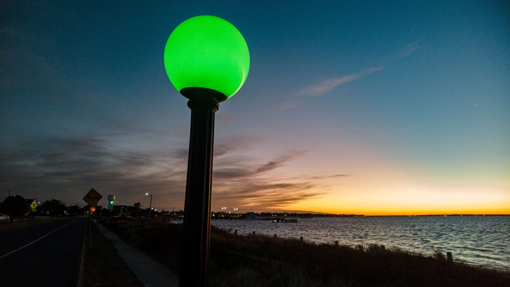 Warm skies on a cold night, Dec. 19. 2021, in Lavallette, N.J. (Photo: Daniel Nee)