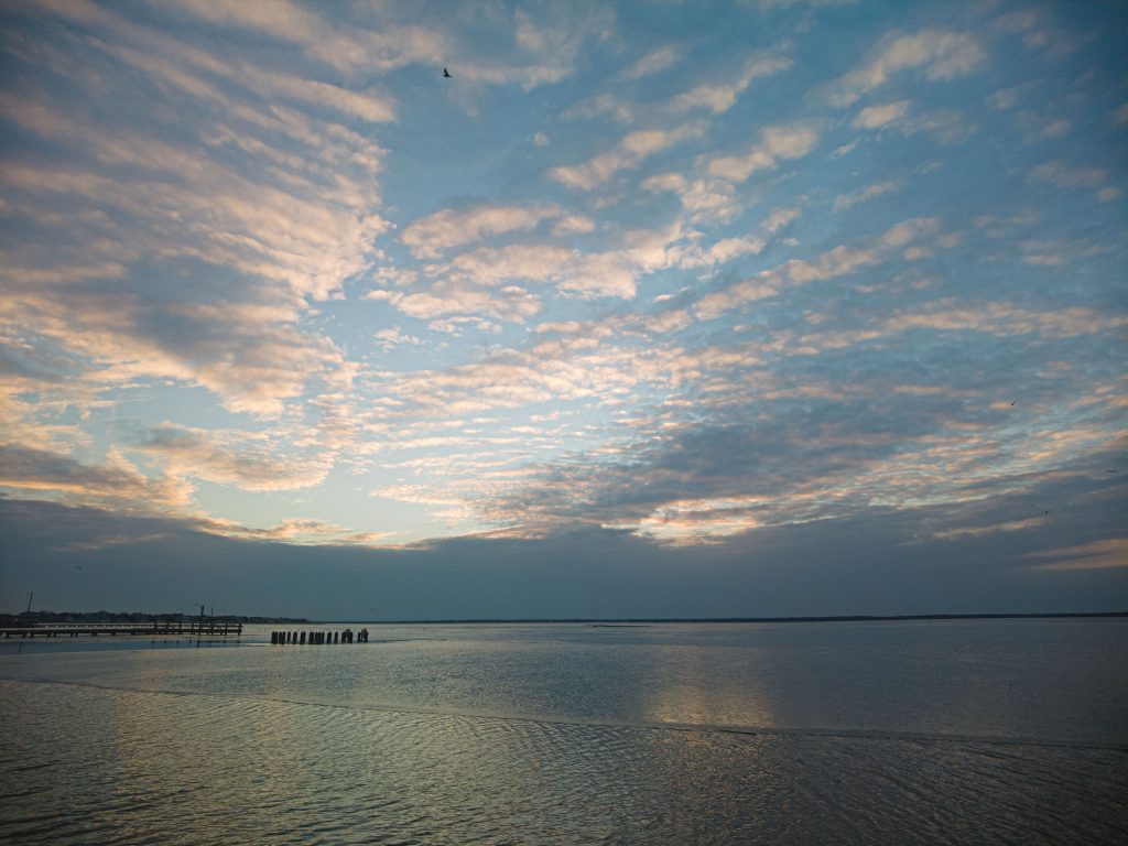 Ice forms on Barnegat Bay, Jan. 23, 2022. (Photo: Daniel Nee)