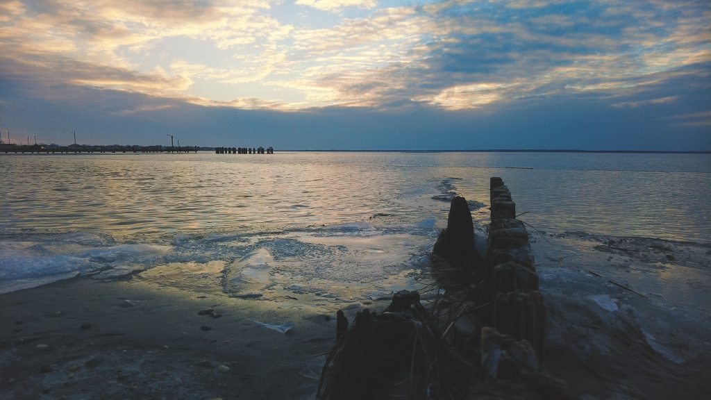 Ice forms on Barnegat Bay, Jan. 23, 2022. (Photo: Daniel Nee)