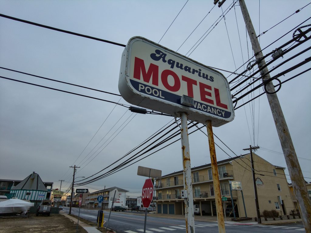Aquarius Motel, Seaside Heights, ready for demolition. (Photo: Daniel Nee)