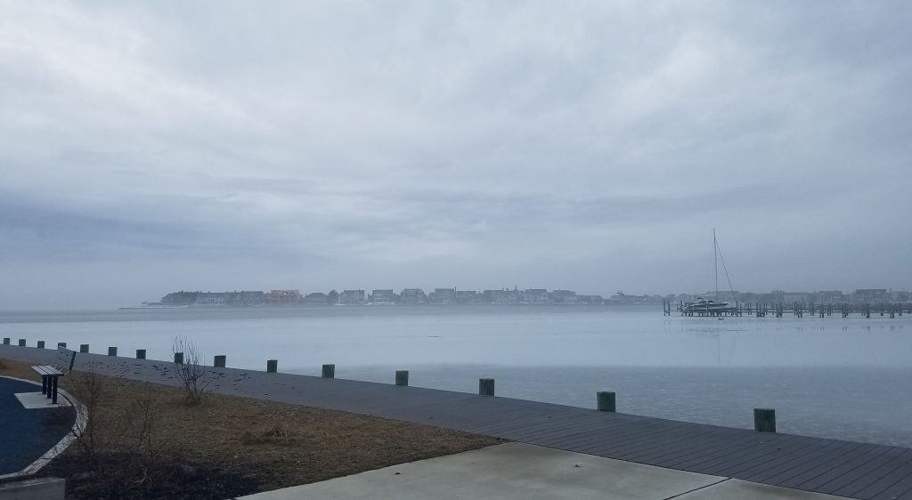 A layer of fog over Barnegat Bay, Thursday, Feb. 3, 2022. (Photo: Patricia Nee)