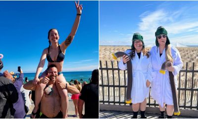 Plungers celebrate on the Seaside Heights boardwalk following the 2022 Polar Plunge. (Credit: Instagram)