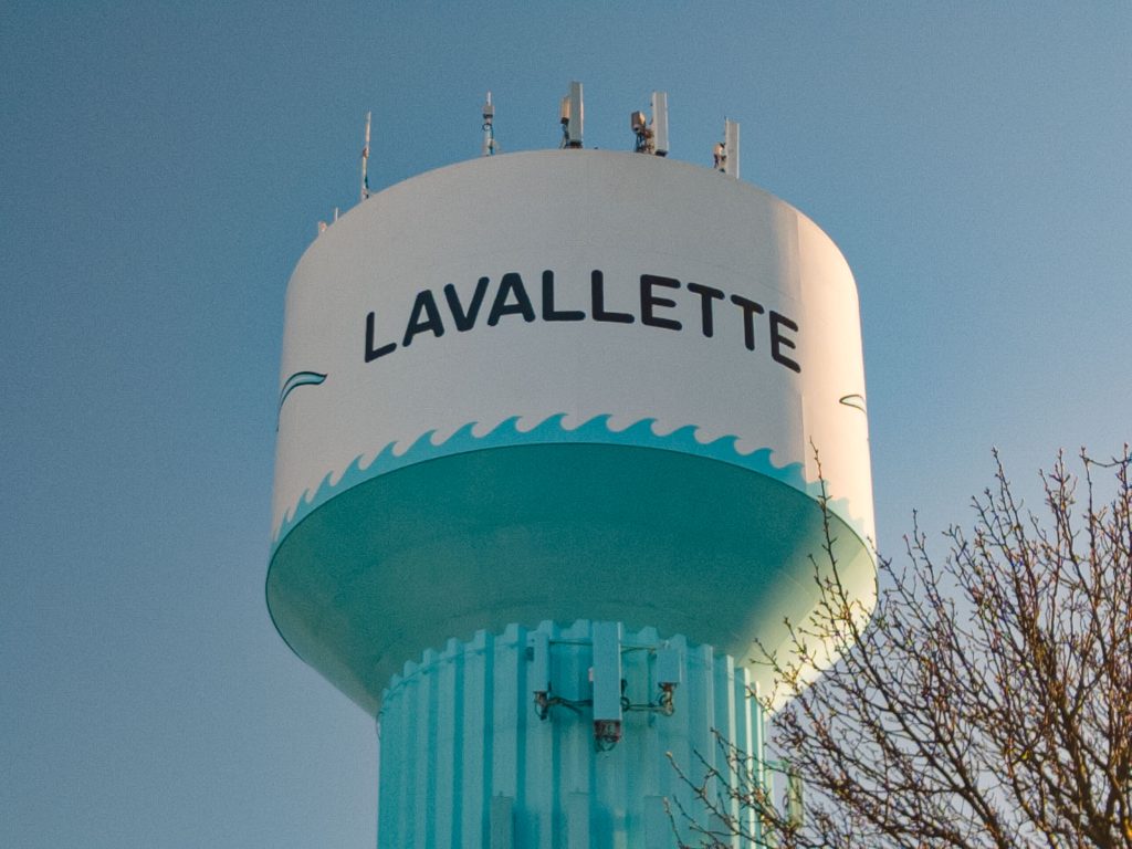 Lavallette water tower, Feb. 2022. (Photo: Daniel Nee)