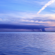 Clouds, rays and smoke from a controlled burn over Barnegat Bay, March 8, 2022. (Photo: Daniel Nee)